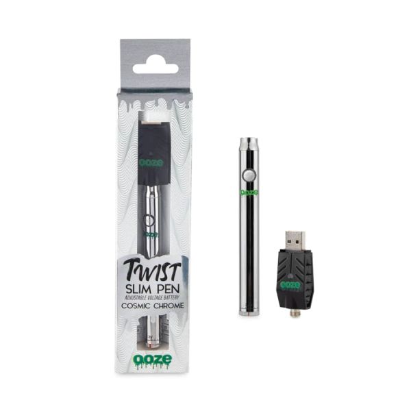 Ooze Slim Twist Pro Battery - Cosmic Chrome