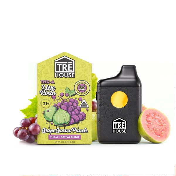 Tre House THCA Disposable Grape Guava Punch - 3.5G - 1 Pack