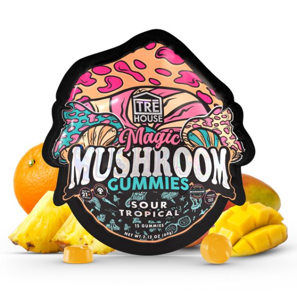 Tre House Mushroom Gummies Tropical Sour - 1 Pack