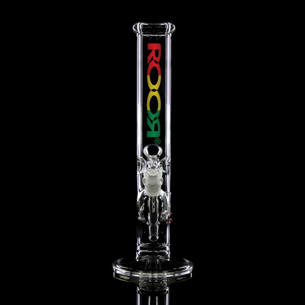 ROOR Str8 Bong - 14" - 18.8 Gauge - 50mmx5mm - Rasta