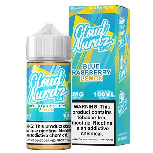 Cloud Nurdz TFN Blue Raspberry Lemon Iced E-liquid - (100mL)