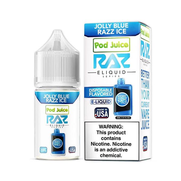 RAZ x Pod Juice Salts Jolly Blue Razz Ice