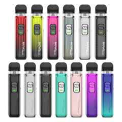 All 13 color options of SMOK Novo Master Kit lined up for visual comparison with the button and LED indicator in front