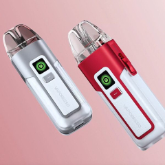 VAPORESSO LUXE XR Vape Device in White Silver and Ruby White cute vapes seemingly gliding through the air together