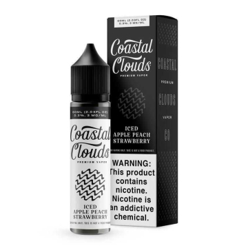 Apple Peach Strawberry Iced E-liquid by Coastal Clouds - (60mL)