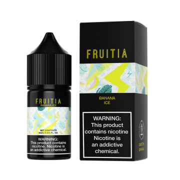 Banana Ice Nic Salt by Fruitia Fresh Farms - (30mL)