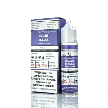 Glas Baxis Blue Razz E-liquid - (60mL) 