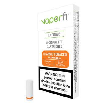 VaporFi Express Tobacco Refillable E-Cig Cartridges (5 pack)