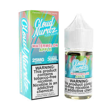 Cloud Nurdz TFN Watermelon Apple Iced Nic Salt - (30mL)