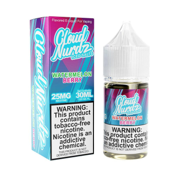 Cloud Nurdz TFN Watermelon Berry Iced Nic Salt - (30mL)