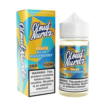 Cloud Nurdz TFN Peach Blue Razz E-Liquid - (100 mL)