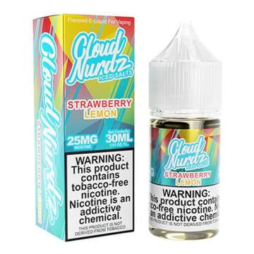 Cloud Nurdz TFN Strawberry Lemon Iced Nic Salt - (30mL)