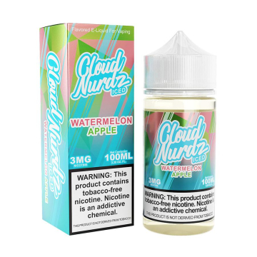 Cloud Nurdz TFN Watermelon Apple Iced E-liquid - (100mL)