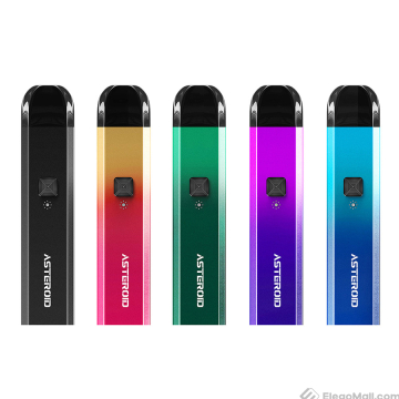 Five different colors of E-Fog Vape Kit 