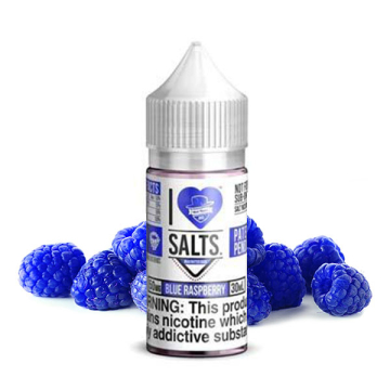 Blue Raspberry E-Liquid by I Love Salts (30mL)