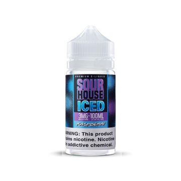 Iced Sour Raspberry E-liquid by Sour House - (100mL)