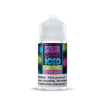 Iced Sour Watermelon E-liquid by Sour House - (100mL)