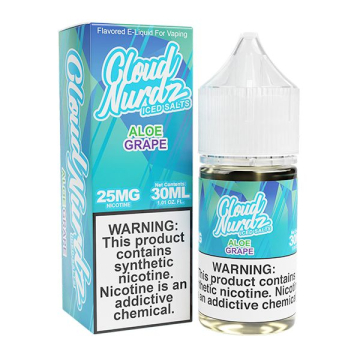Cloud Nurdz Salts Aloe Grape Iced - (30mL)