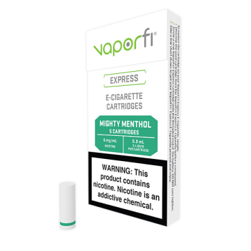 VaporFi Express E-Cig Menthol Vape Cartridges (5 Pack)