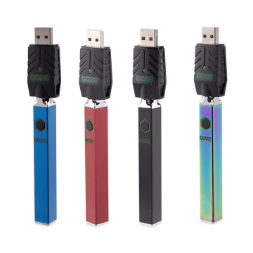Blue, red, black, and rainbow 510 Ooze Quad Vape Pen Batteries