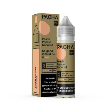 Peach Papaya Coconut Cream SYN E-liquid by Pachamama - (60 mL)