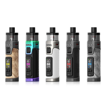 5 SMOK RPM 5 Starter Kits in a line to present the different texture and color options