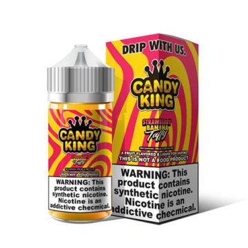 Straw-Nana Taffy E-liquid by Candy King - (100mL)