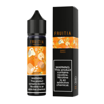 Sweet Peach E-liquid by Fruitia - (60mL)