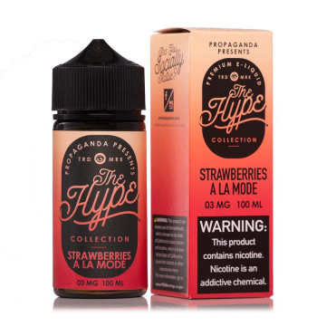 The Hype TFN Strawberries A'La Mode by Propaganda E-liquids - (100mL)