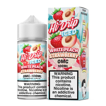 White Peach Strawberry Iced E-liquid by Hi-Drip - (100mL)