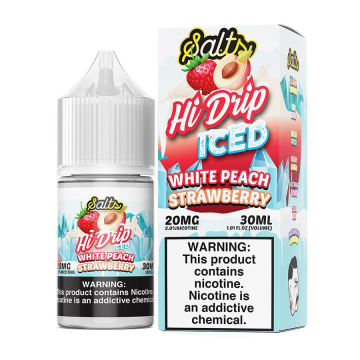 White Peach Strawberry Iced Nic Salt by Hi-Drip - (30mL)