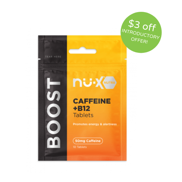 NU-X Boost Caffeine/B12 Chewable Tables - Pack NU-X Boost Caffeine/B12 Chewable Tables - Pack