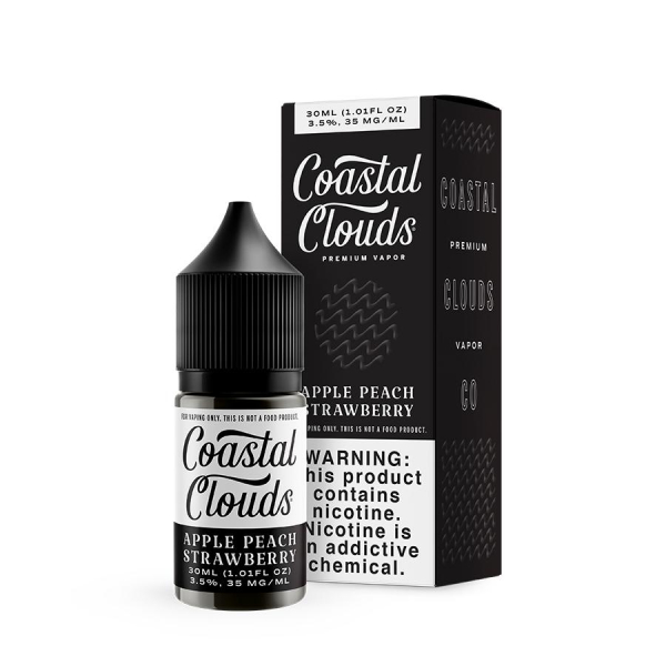 Apple Peach Strawberry Nic Salt by Coastal Clouds - (30mL) Apple Peach Strawberry Nic Salt by Coastal Clouds - (30mL)