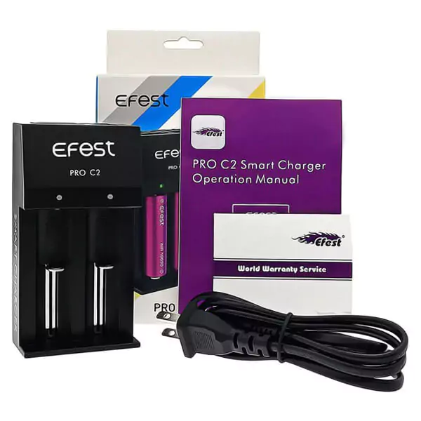 Efest PRO C2 2-Slot Vape Battery Charger 