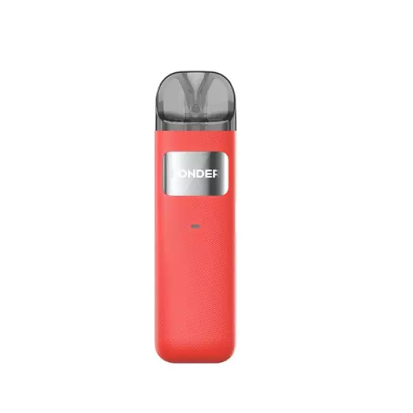 Red GeekVape Sonder U with clear-view window