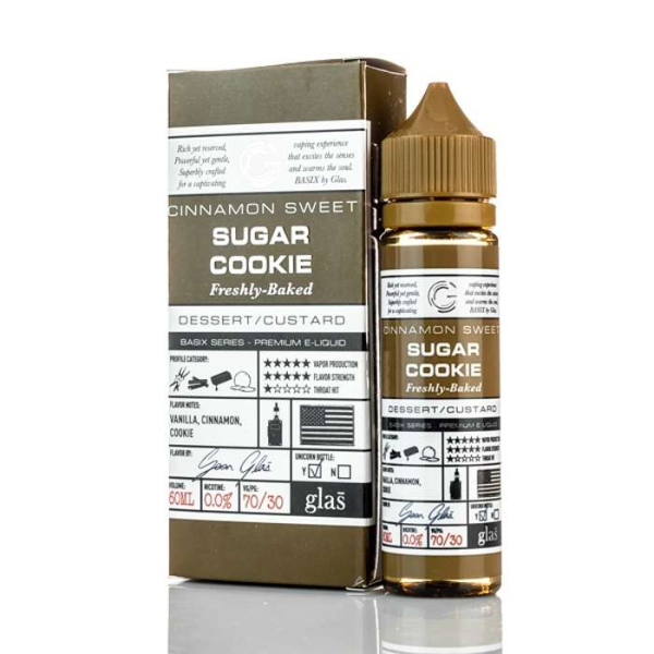 Basix Sugar Cookie E-liquid by Glas - (60mL)