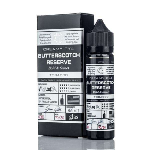 Basix Butterscotch Reserve E-liquid by Glas - (60mL)