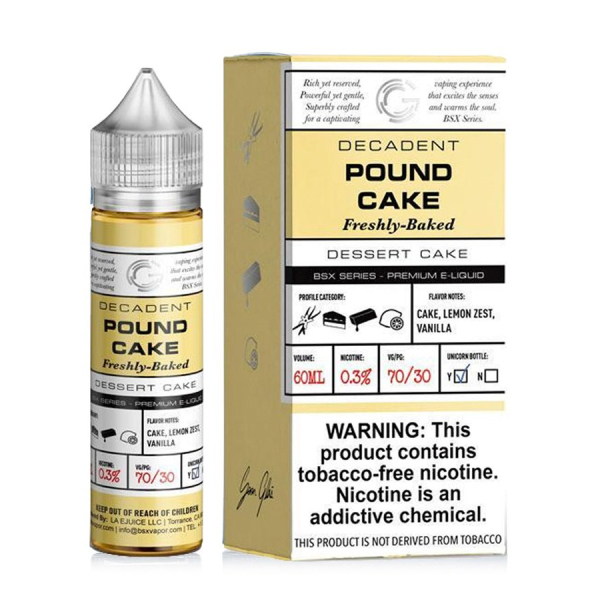 Glas Basix Pound Cake E-Liquid (60ML)