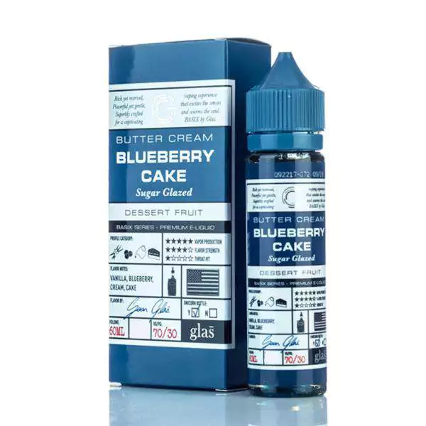 Basix Blueberry Cake E-liquid by Glas - (60mL)