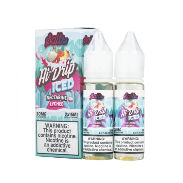 Nectarine Lychee Iced By Hi Drip Salts - (2 Pack) Nectarine Lychee Iced By Hi Drip Salts - (2 Pack)