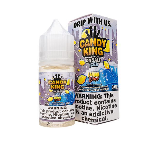 Iced Lemon Drops Nic Salt by Candy King on Salt - (30mL) Iced Lemon Drops Nic Salt by Candy King on Salt - (30mL)