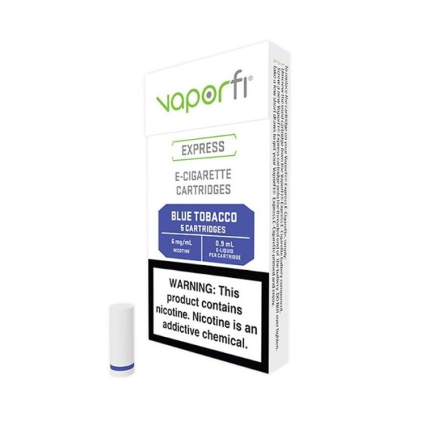 30 Pack Express Tobacco Blue E Cig Cart and Product Box 30 Pack Express Tobacco Blue E Cig Cart and Product Box