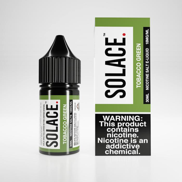 Tobacco Green Nic Salt by Solace Vapor (30mL) Tobacco Green Nic Salt by Solace Vapor (30mL)