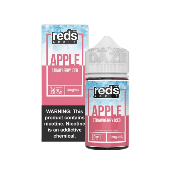 Strawberry Iced E-liquid by Red's Apple - (60mL) Strawberry Iced E-liquid by Red's Apple - (60mL)