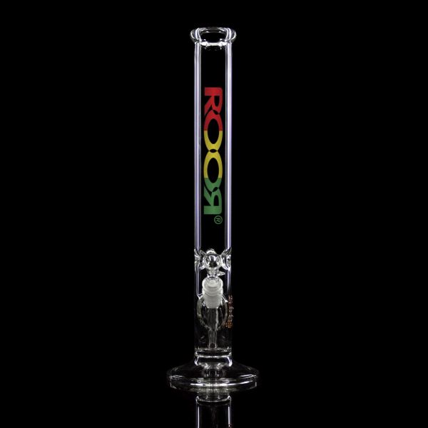 ROOR Str8 Bong - 18" - 18.8 Gauge - 50mmx5mm - Rasta