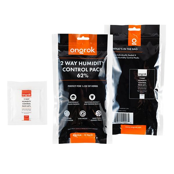 Ongrok 62% Humidity Packs - 4 Grams - 12 Pack