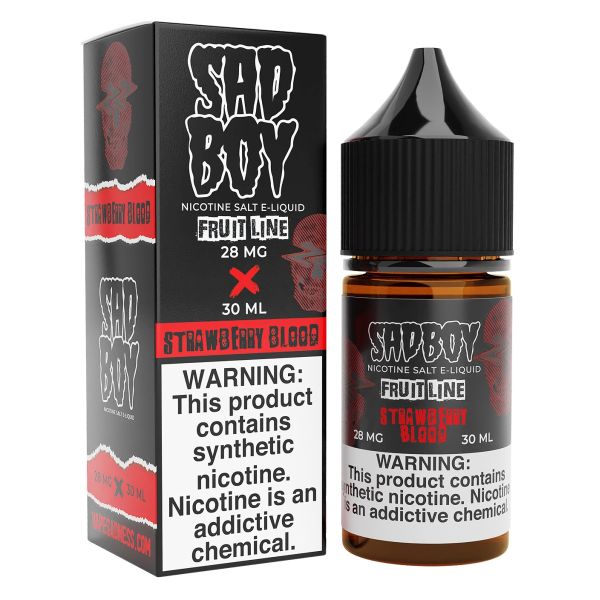 TFN Strawberry Blood Nic Salt by Sad Boy - (30mL)