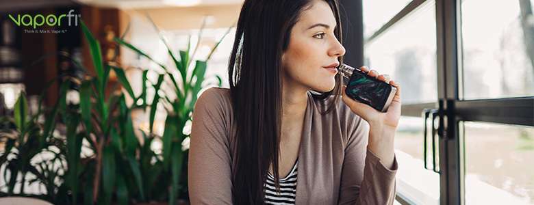 woman thinking why her vape juice turned brown