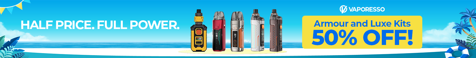 50% OFF VAPORESSO 50% OFF VAPORESSO