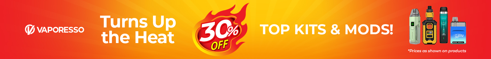 30% OFF VAPORESSO